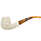 Special Embossed Floral Bent Stem Meerschaum Pipe