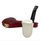 Smooth Black Bent Stem Meerschaum Pipe