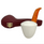 Smooth Dublin Orange Stem Meerschaum Pipe