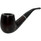 Royal Smooth Bent Billiard Silver Ring Briar Pipe