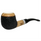 Meerschaum Lined Smooth Rim Olive Wood Pipe