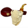 Special Cevher Signed Buffalo Head Meerschaum Pipe