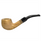 Glossy 9mm Saddle Stem Italian Olive Wood Pipe
