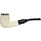 Deluxe Rustic Meerschaum Pipe with Sterling Silver Rim