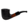 Small Dark Rusticated Billiard Italian Briar Pipe