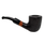 Small Dark Rusticated Billiard Italian Briar Pipe