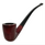Bent Red-Stained Churchwarden Italian Briar Pipe