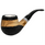 Meerschaum-Lined Rusticated Rim Olive Wood Pipe