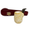 Deluxe 9mm Rusticated Brandy Meerschaum Pipe