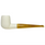 Smooth Billiard Yellow Stem Meerschaum Pipe