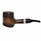 Smooth and Rustic 9mm Poker Silver Band Cherrywood Pipe