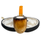 Special Smooth Billiard Calcined Meerschaum Pipe