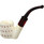 Deluxe 3D Teardrop Lattice Stout Bowl Sitter Meerschaum Pipe