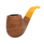 Amber Stem Spiral Carved German Briar Pipe