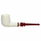 Special Smooth Billiard Meerschaum Pipe with Sterling Silver Band