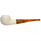 Deluxe 9mm Smooth Apple Straight Stem Meerschaum Pipe