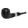Small Dark Pipsan Silver Band Briar Pipe