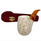 Deluxe 9mm Rusticated Brandy Meerschaum Pipe