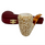 Deluxe 9mm Rusticated Chimney Meerschaum Pipe