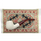 Miniature Turkish Woven Pipe Carpet - Black Red Tan