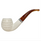 Special 3D Lattice Apple Silver Band Meerschaum Pipe