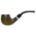 Army Green 9mm Pear Wood Meerschaum Lined Pipe