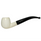 Smooth Apple Meerschaum Pipe with Black Stem