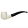 Smooth Apple Meerschaum Pipe with Black Stem