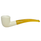 Small Smooth Bent Yellow Stem Meerschaum Pipe