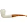 Tall Smooth Sunburst Carved Meerschaum Pipe