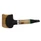 Meerschaum Lined Double Filter Poker Knurl Olive Wood Pipe