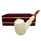 Premium 3D Lattice Knurl Meerschaum Pipe with Velvet Chest