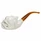 Smooth Skull in Backward Claw Meerschaum Pipe