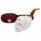 Smooth Skull in Backward Claw Meerschaum Pipe