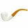 Special Smooth Dublin Yellow Stem Meerschaum Pipe