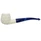 Teardrop Lattice Blue Stem Meerschaum Pipe
