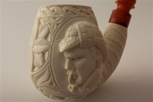 Special Sherlock Holmes and Dr Watson Meerschaum Pipes - 1039