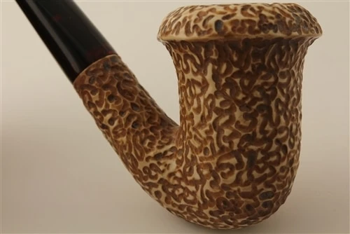 Deluxe Golden Brown Calabash Meerschaum Pipes - 1053