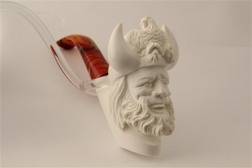 Deluxe Hand Carved Viking Meerschaum Pipe - Buy Meerschaum Pipes