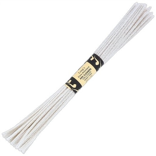 12 Churchwarden Pipe Cleaners White - Set of 3 Packs