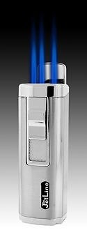 JetLine Houston Butane Lighter - Silver