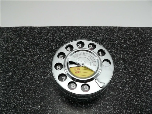 Telephone Ashtray with Rotating Dial Top