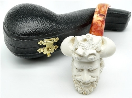 Viking with Eagle Meerschaum Pipe - B111682 Viking with Eagle Meerschaum Pipe - B111682