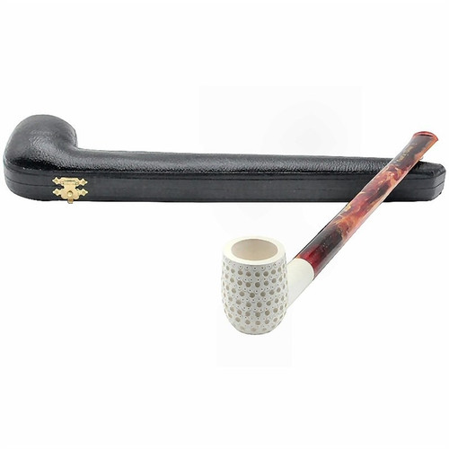 Billiard Lattice Churchwarden Meerschaum Pipe