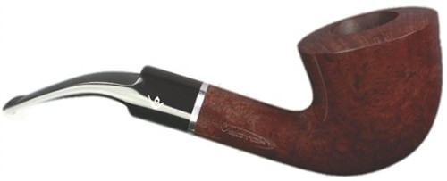 Polished Smooth Dublin Briar Pipe - Full Bent