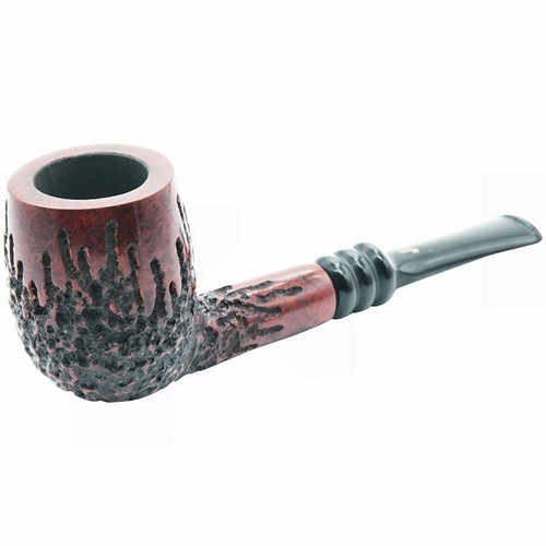 Nording Rustic Brown Viking Billiard Briar Pipe - NBR071865
