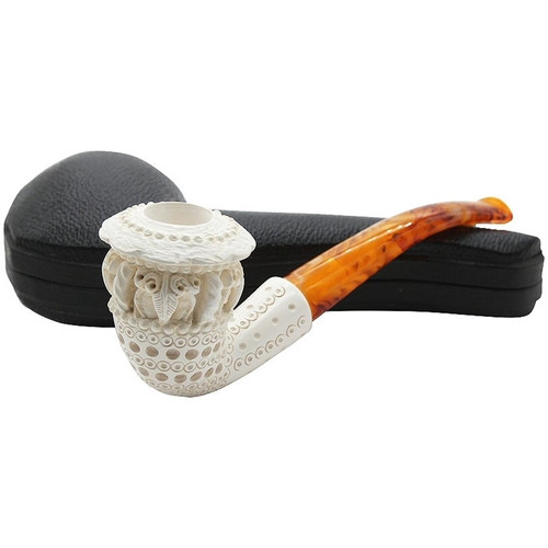Deluxe Topkapi 3D Lattice Meerschaum Pipe - P118546
