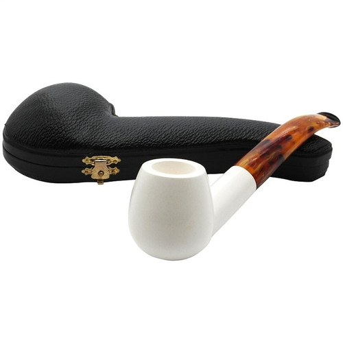 Deluxe Smooth Apple Meerschaum Pipe - P118593