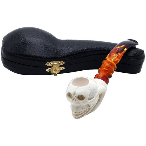 Skull in Claw Meerschaum Pipe - P118755