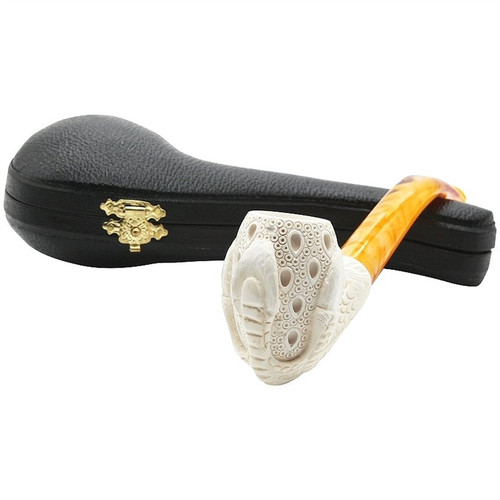 Lattice Bowl Claw Meerschaum Pipe - P118951 Lattice Bowl Claw Meerschaum Pipe - P118951
